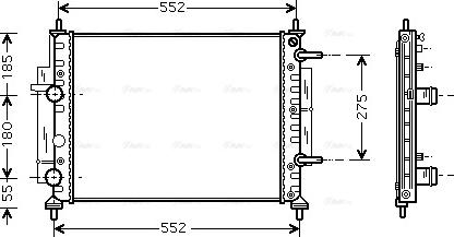 Ava Quality Cooling FTA2260 - Радиатор, охлаждане на двигателя vvparts.bg