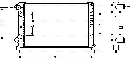 Ava Quality Cooling FTA2261 - Радиатор, охлаждане на двигателя vvparts.bg