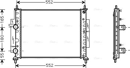 Ava Quality Cooling FTA2268 - Радиатор, охлаждане на двигателя vvparts.bg