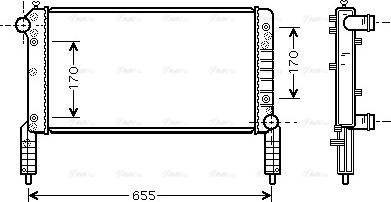 Ava Quality Cooling FTA2263 - Радиатор, охлаждане на двигателя vvparts.bg