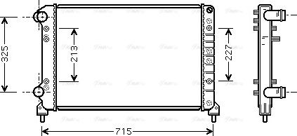 Ava Quality Cooling FTA2262 - Радиатор, охлаждане на двигателя vvparts.bg