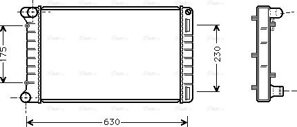 Ava Quality Cooling FTA2210 - Радиатор, охлаждане на двигателя vvparts.bg