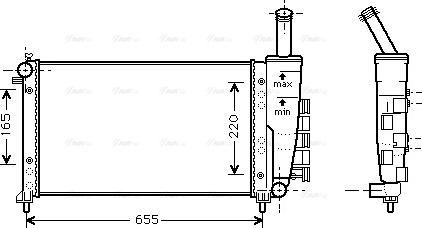 Ava Quality Cooling FTA2275 - Радиатор, охлаждане на двигателя vvparts.bg