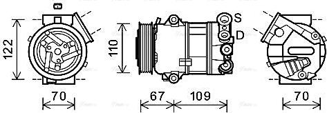 Ava Quality Cooling FTAK408 - Компресор, климатизация vvparts.bg