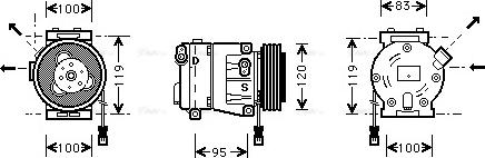 Ava Quality Cooling FTAK050 - Компресор, климатизация vvparts.bg