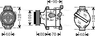 Ava Quality Cooling FTAK103 - Компресор, климатизация vvparts.bg