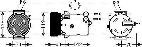 Ava Quality Cooling FTAK383 - Компресор, климатизация vvparts.bg