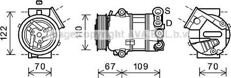 Ava Quality Cooling FTK408 - Компресор, климатизация vvparts.bg