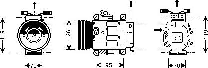 Ava Quality Cooling FT K048 - Компресор, климатизация vvparts.bg