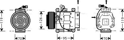 Ava Quality Cooling FT K042 - Компресор, климатизация vvparts.bg