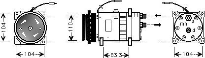 Ava Quality Cooling FT K064 - Компресор, климатизация vvparts.bg