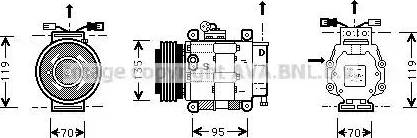 Ava Quality Cooling FT K062 - Компресор, климатизация vvparts.bg