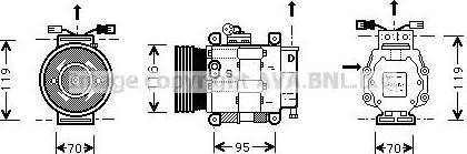 Ava Quality Cooling FT K081 - Компресор, климатизация vvparts.bg