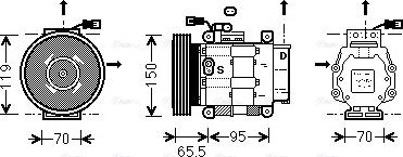 Ava Quality Cooling FT K031 - Компресор, климатизация vvparts.bg