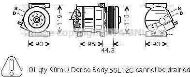 Ava Quality Cooling FT K330 - Компресор, климатизация vvparts.bg