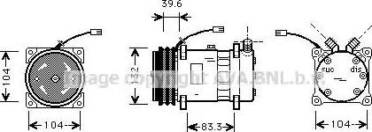 Ava Quality Cooling FT K372 - Компресор, климатизация vvparts.bg