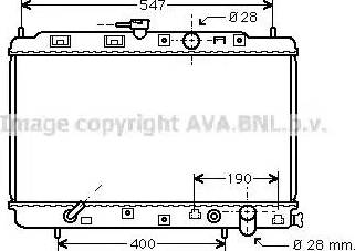 Ava Quality Cooling HD 2043 - Радиатор, охлаждане на двигателя vvparts.bg