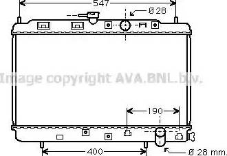 Ava Quality Cooling HD 2042 - Радиатор, охлаждане на двигателя vvparts.bg