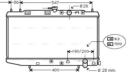 Ava Quality Cooling HD 2047 - Радиатор, охлаждане на двигателя vvparts.bg