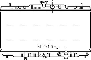 Ava Quality Cooling HD 2055 - Радиатор, охлаждане на двигателя vvparts.bg