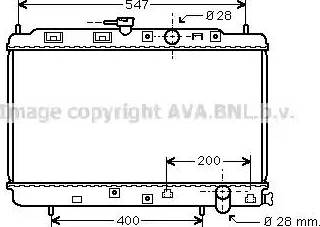 Ava Quality Cooling HD 2050 - Радиатор, охлаждане на двигателя vvparts.bg