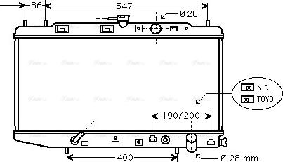 Ava Quality Cooling HD 2064 - Радиатор, охлаждане на двигателя vvparts.bg