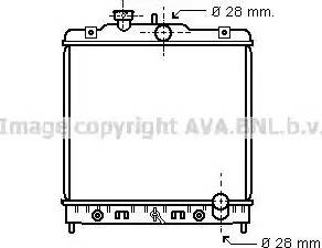 Ava Quality Cooling HD 2068 - Радиатор, охлаждане на двигателя vvparts.bg