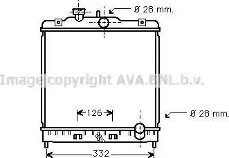 Ava Quality Cooling HD 2067 - Радиатор, охлаждане на двигателя vvparts.bg