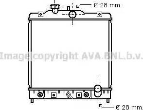 Ava Quality Cooling HDA2069 - Радиатор, охлаждане на двигателя vvparts.bg