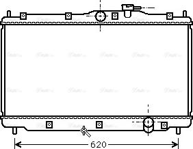 Ava Quality Cooling HD 2078 - Радиатор, охлаждане на двигателя vvparts.bg