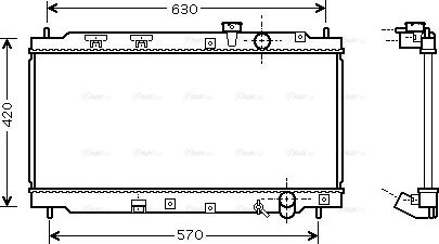 Ava Quality Cooling HD 2077 - Радиатор, охлаждане на двигателя vvparts.bg