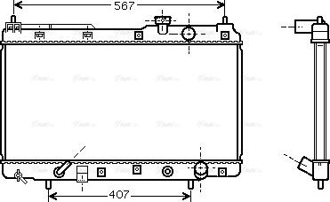 Ava Quality Cooling HDA2104 - Радиатор, охлаждане на двигателя vvparts.bg