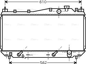 Ava Quality Cooling HD 2114 - Радиатор, охлаждане на двигателя vvparts.bg