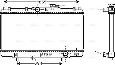 Ava Quality Cooling HD 2118 - Радиатор, охлаждане на двигателя vvparts.bg