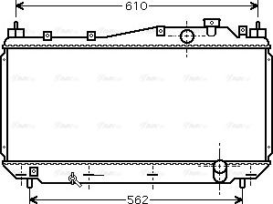 Ava Quality Cooling HD 2113 - Радиатор, охлаждане на двигателя vvparts.bg