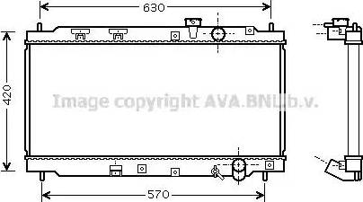 Ava Quality Cooling HD 2180 - Радиатор, охлаждане на двигателя vvparts.bg