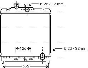 Ava Quality Cooling HD 2120 - Радиатор, охлаждане на двигателя vvparts.bg