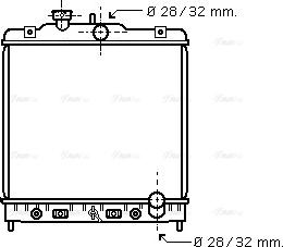 Ava Quality Cooling HD 2122 - Радиатор, охлаждане на двигателя vvparts.bg