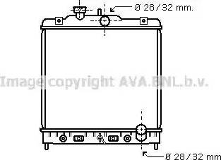 Ava Quality Cooling HD 2123 - Радиатор, охлаждане на двигателя vvparts.bg