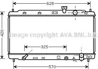 Ava Quality Cooling HD 2174 - Радиатор, охлаждане на двигателя vvparts.bg