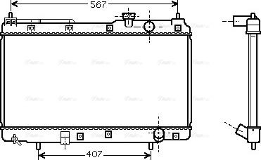 Ava Quality Cooling HD 2175 - Радиатор, охлаждане на двигателя vvparts.bg