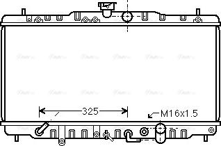 Ava Quality Cooling HDA2056 - Радиатор, охлаждане на двигателя vvparts.bg