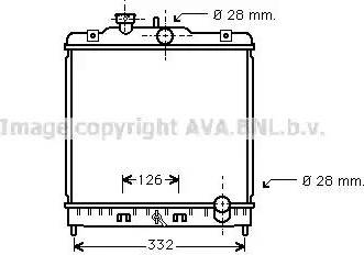 Ava Quality Cooling HDA2067 - Радиатор, охлаждане на двигателя vvparts.bg