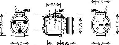 Ava Quality Cooling HDAK169 - Компресор, климатизация vvparts.bg