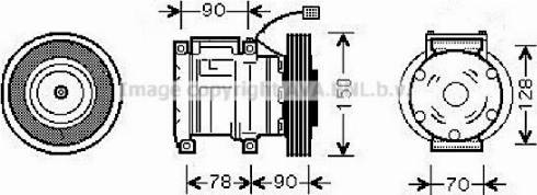 Ava Quality Cooling HDAK181 - Компресор, климатизация vvparts.bg