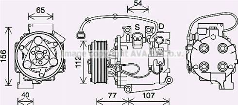 Ava Quality Cooling HDK311 - Компресор, климатизация vvparts.bg