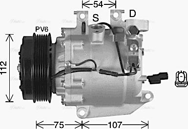 Ava Quality Cooling HDAK332 - Компресор, климатизация vvparts.bg