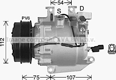 Ava Quality Cooling HDK332 - Компресор, климатизация vvparts.bg