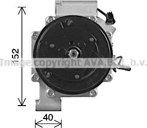 Ava Quality Cooling HDK332 - Компресор, климатизация vvparts.bg