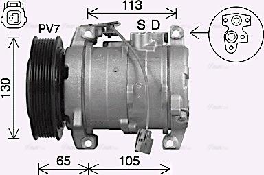 Ava Quality Cooling HDAK322 - Компресор, климатизация vvparts.bg